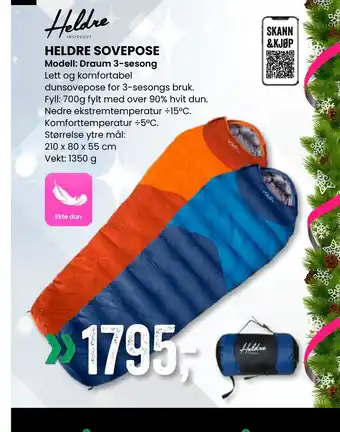 Sport Outlet Heldre sovepose tilbud