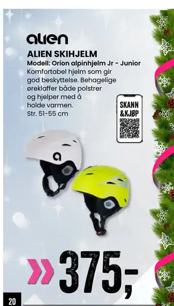Sport Outlet Alien skihjelm tilbud
