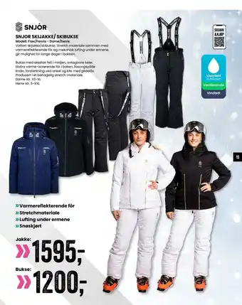 Sport Outlet Snjor skijakke/ skibukse tilbud