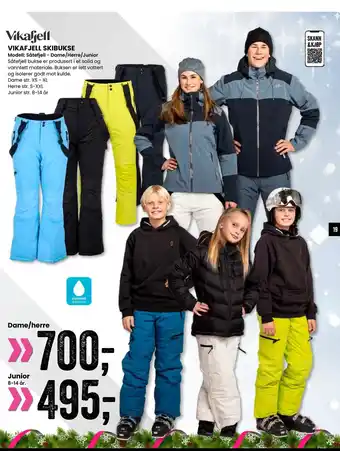 Sport Outlet Vikafjell skibukse tilbud