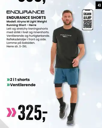 Sport Outlet Endurance shorts tilbud
