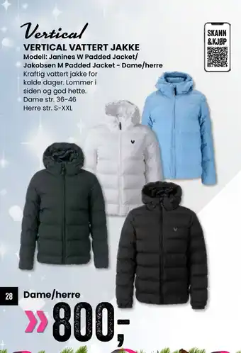 Sport Outlet Vertical vattert jakke tilbud