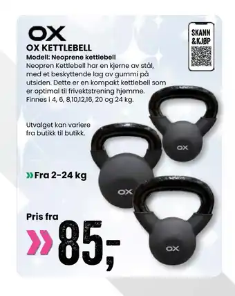 Sport Outlet Ox kettlebell tilbud