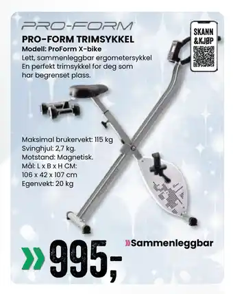 Sport Outlet Pro-form trimsykkel tilbud