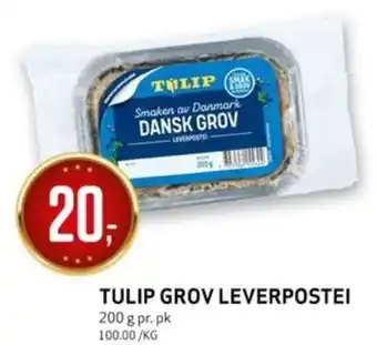 Bunnpris TULIP GROV LEVERPOSTEI tilbud