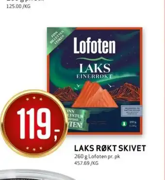 Bunnpris LAKS RØKT SKIVET tilbud