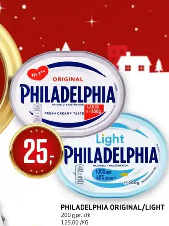 Bunnpris PHILADELPHIA ORIGINAL/LIGHT tilbud
