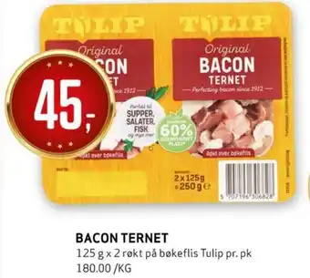 Bunnpris BACON TERNET tilbud
