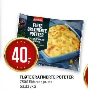 Bunnpris FLØTEGRATINERTE POTETER tilbud