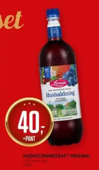 Bunnpris HUSHOLDNINGSSAFT ORIGINAL tilbud