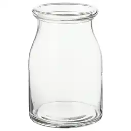 IKEA Begärlig vase, klart glass, 29 cm tilbud