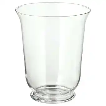 IKEA Pomp vase/lykt, klart glass, 28 cm tilbud