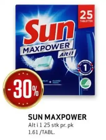Bunnpris SUN MAXPOWER tilbud