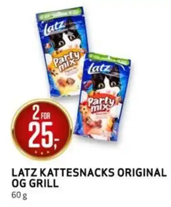 Bunnpris LATZ KATTESNACKS ORIGINAL OG GRILL tilbud