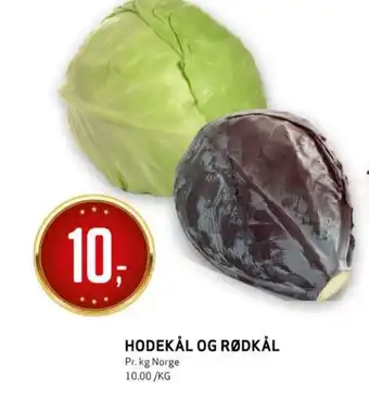 Bunnpris HODEKÅL OG RØDKÅL tilbud