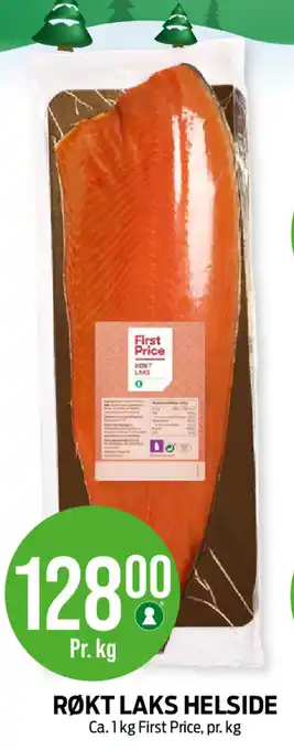 Kiwi RØKT LAKS HELSIDE tilbud