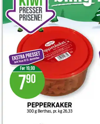 Kiwi PEPPERKAKER tilbud