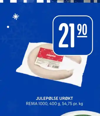 Rema 1000 Julepølse urøkt tilbud