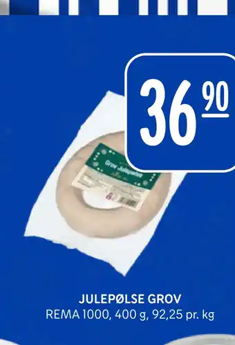 Rema 1000 Julepølse grov tilbud