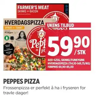 Meny PEPPES PIZZA tilbud