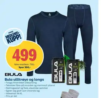 Coop Obs Bula ullltrøye og longs tilbud