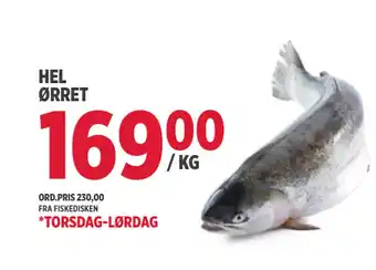 Jacobs Hel ørret tilbud