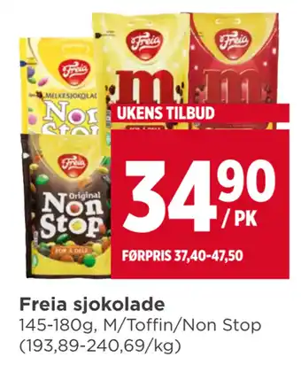 Meny Freia sjokolade tilbud