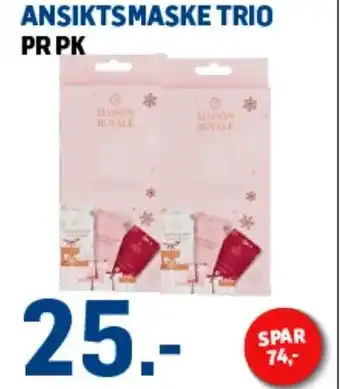 ANSIKTSMASKE TRIO PR PK