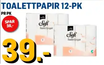 Price Lagerbutikk TOALETTPAPIR 12-PK tilbud
