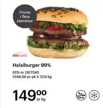 Storcash Halalburger 99% tilbud