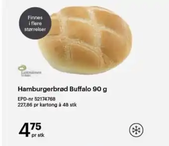 Storcash Hamburgerbrød Buffalo 90 g tilbud