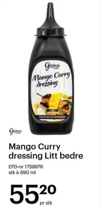 Storcash Mango Curry dressing Litt bedre tilbud