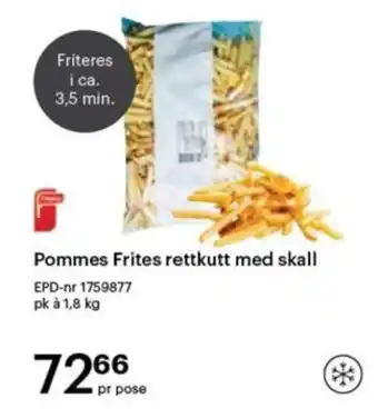Storcash Pommes Frites rettkutt med skall tilbud