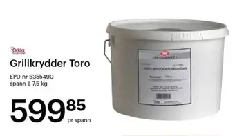 Storcash Grillkrydder Toro tilbud