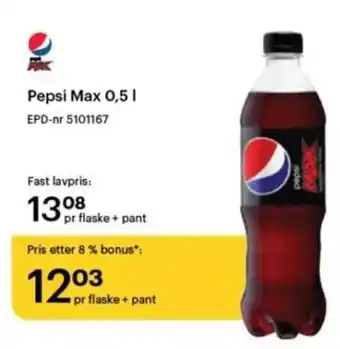 Storcash Pepsi Max 0,5 1 tilbud