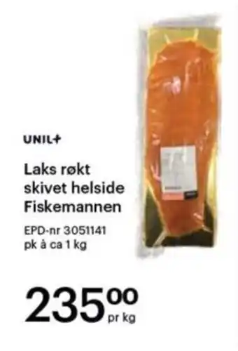 Storcash Laks røkt skivet helside Fiskemannen tilbud