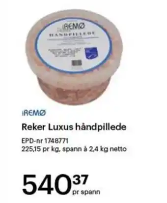 Storcash Reker Luxus håndpillede tilbud