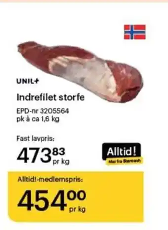 Storcash Indrefilet storfe tilbud