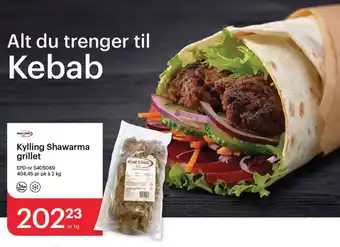 Storcash Kylling Shawarma grillet tilbud