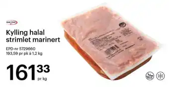 Storcash Kylling halal strimlet marinert tilbud