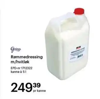 Storcash Rømmedressing m/hvitløk tilbud