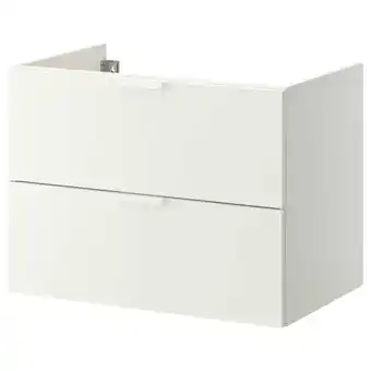 IKEA Godmorgon servantskap med 2 skuffer, hvit, 80x47x58 cm tilbud