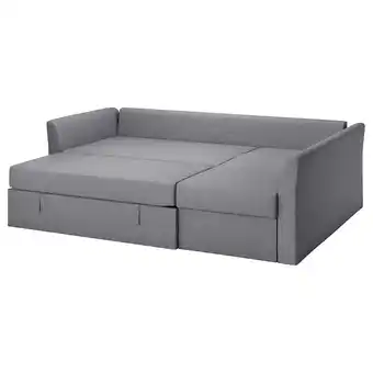 IKEA Holmsund hjørnesovesofa, nordvalla mellomgrå tilbud