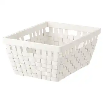 Knarra kurv, hvit, 38x29x16 cm
