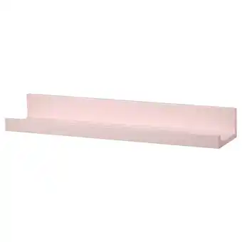 IKEA Mosslanda bildehylle, blekrosa, 55 cm tilbud