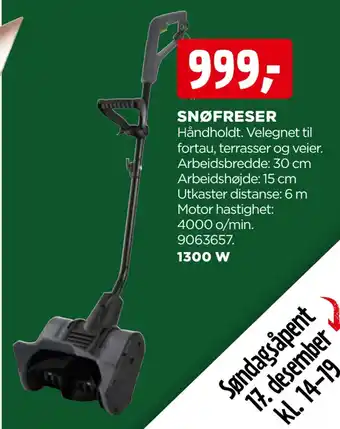 jem & fix Snøfreser tilbud