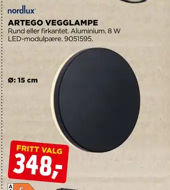 jem & fix Artego vegglampe tilbud