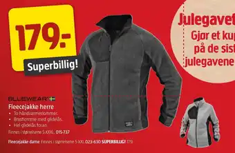 Jula Fleecejakke herre tilbud
