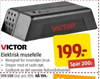 Jula Elektrisk musefelle tilbud
