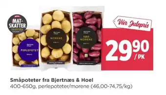 Meny Bjertnæs & hoel poteter tilbud